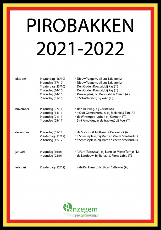 pirobakken affiche 2021 2022